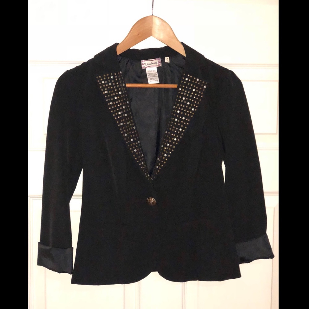Black Blazer with Detailing